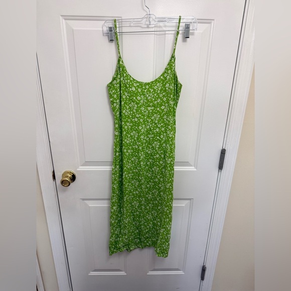 Reformation Green Crimini Floral Sleeveless Midi Dress Sz 2 Wedding Guest Party - Picture 8 of 9